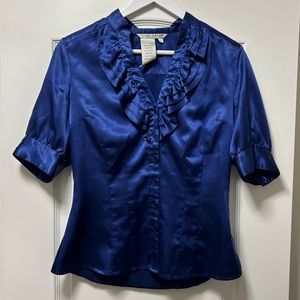 Ruffle V-neck Blouse